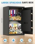 Fireproof Waterproof Document Safe with Digital Lock