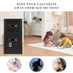 Large Waterproof Fireproof Electronic Safe with Keypad