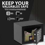 ZENO Small Digital Safe with Keypad & Backup Keys