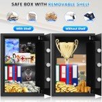 Fireproof Waterproof Home Safe with Digital Keypad