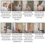 Satin Nickel Mortice Door Latch - 2 Pack