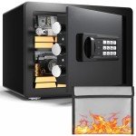 Fireproof Waterproof Safe Box for Documents and Cash