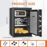 Biometric Fingerprint Safe with Digital Keypad