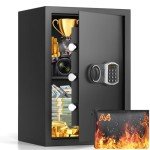 Large Fireproof Waterproof Digital Safe with Alarm