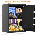 Large Fireproof Waterproof Digital Safe with Alarm