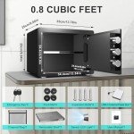 Fireproof Waterproof Safe Box for Documents and Cash