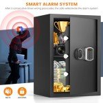Large Fireproof Waterproof Digital Safe with Alarm