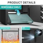 Fireproof Waterproof Safe Box for Documents and Cash