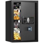 Large Fireproof Safe with Alarm and Backup Keys