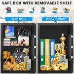 Waterproof Fireproof Digital Safe with Keypad