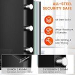 Large Fireproof Safe with Alarm and Backup Keys