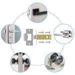5-Pack Chrome Tubular Mortice Latch for Doors