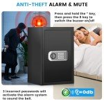 Waterproof Fireproof Digital Safe with Keypad