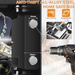 Small Digital Safe with Keypad and Backup Keys