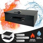 Fireproof Lock Box with Combination and Key