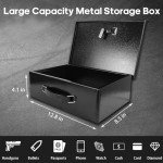 Fireproof Lock Box with Combination and Key