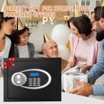 Fireproof Waterproof Safe Box with Digital Keypad