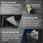 Fireproof Lock Box with Combination and Key