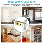 5-Pack Chrome Tubular Mortice Latch for Doors