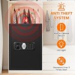 Large Fireproof Safe with Alarm and Backup Keys