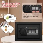 Compact Fireproof Waterproof Home Safe with Keypad