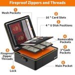 Fireproof Lockbox for Documents and Valuables