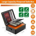 Fireproof Lockbox for Documents and Valuables