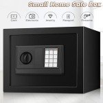 Small Digital Safe with Keypad and Backup Keys