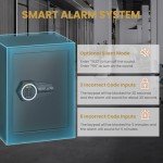 Large Fireproof Waterproof Safe Box with LED Light