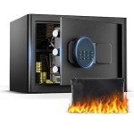 Secure Home Safe with Combination Lock & Key
