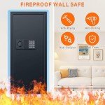 Fireproof In-Wall Safe with Combination Lock