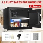 Fireproof Digital Safe with Anti-Theft Alarm