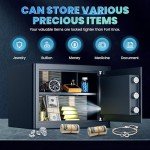 Secure Home Safe with Combination Lock & Key