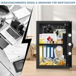 Large Fireproof Fingerprint Safe for Valuables