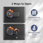 Secure Home Safe with Combination Lock & Key