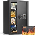 Large Fireproof Waterproof Home Safe with Keys