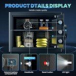Secure Home Safe with Combination Lock & Key