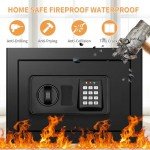 Fireproof and Waterproof Home Safe with Keypad