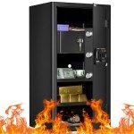 Fireproof Large Safe with Digital Keypad Lock