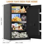 Large Fireproof Waterproof Home Safe with Keys