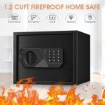 Small Fireproof Safe with Digital Keypad for Home