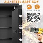 Large Fireproof Waterproof Home Safe with Keys