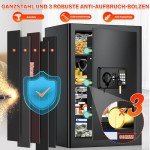 Large Fireproof Safe with Digital Lock & Bag