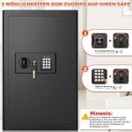 Large Fireproof Safe with Digital Lock & Bag