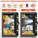 Large Fireproof Safe with Digital Lock & Bag