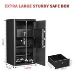 Fireproof Large Safe with Digital Keypad Lock