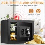 Fireproof and Waterproof Home Safe with Keypad