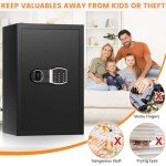 Large Fireproof Waterproof Home Safe with Keys