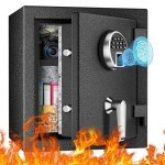Fingerprint Fireproof Safe Box with Dual Alarm