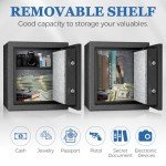 Fingerprint Fireproof Safe Box with Dual Alarm